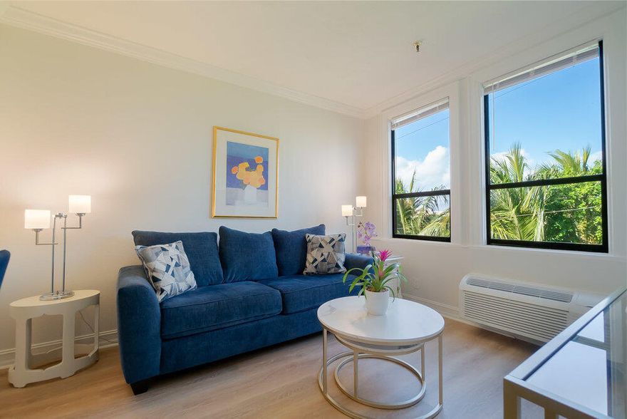 This stunning 1BR condo unit in the luxurious Palm Beach Hotel Condo is the perfect place to call home! Tastefully decorated with contemporary furniture and upgraded finishes throughout, giving it a modern and sophisticated atmosphere. Enjoy the convenience of having a fully equipped kitchen for all your cooking needs, and the added bonus of drawers and cabinets for additional storage. The building offers resort-style amenities including a heated pool, gorgeous lanai, and 24-hour security. Take advantage of the no rental restrictions and invest in a property that can generate rental income right away. Whether you're looking for a primary residence or an investment property, this condo unit is a great choice. Don't miss out on this amazing opportunity to own a slice of paradise! A third-party investor underwriting company pulled an income report on our listing and the results are favorable for investment! You can view the report under the documents tab.