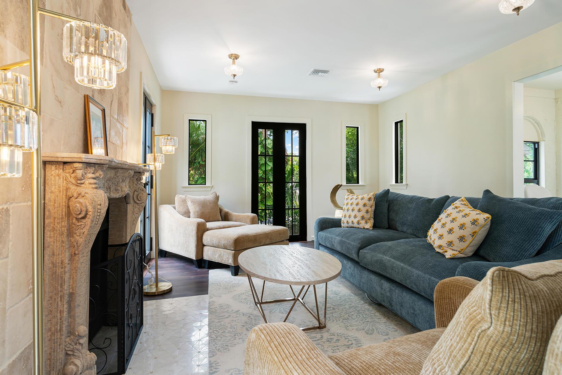 Seasonal Inquiries only. This fully furnished 1926 Spanish Mission-style pool home in Historic Northwood Hills offers the perfect fusion of timeless charm and modern convenience, all set on an oversized double lot. Once the home of James Ponce, a well known Palm Beach Historian, this compound has maintained much of its historic charm. The main residence is a beautifully updated 2-bedroom, 2-bathroom home featuring a fully modernized kitchen with quartz countertops, stainless steel appliances, and new impact windows. In addition to the main house, the property also includes a Secondary residence with a 2-bedroom , 1-bath home and a third separate efficiency unit--providing versatile living options ideal for extended family and friends.