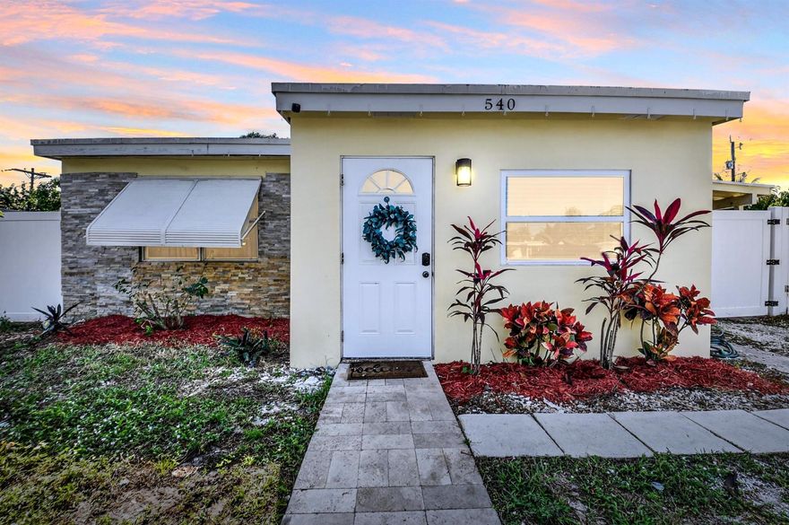 Excellent Opportunity for a 1st time home buyer. No HOA, No parking restrictions, bring all your toys and pets! Features include a decorative media-wall in the living room, recesed lighting, and a nicely updated kitchen with granite counters, glass tile backsplash, stainless fridge & dishwasher (2024), reverse osmosis water system. Ceramic tile and laminate flooring. Laundry/Utility room with washer & dryer (2023), New A/C (2024), Water Heater (2018). Covered carport & extra parking space with big patio for and plenty of room for a pool. San Castle community park is just 3 blocks away and has parking, a basketball court, playground, bathrooms and indoor community meeting space. Beautiful beaches are less than a mile away!