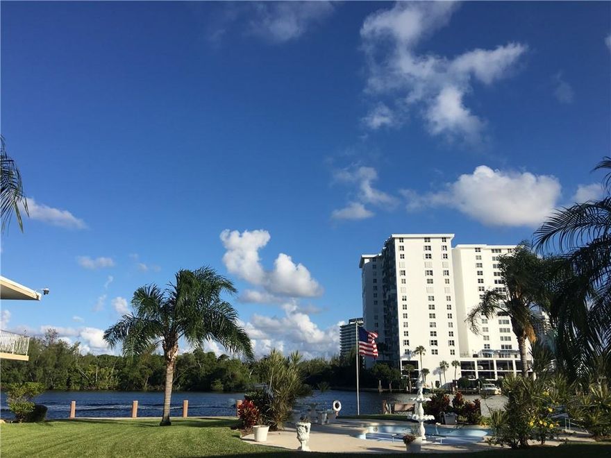 Furnished large bedroom plus bonus room with 2 full baths directly on the Intracoastal, has outstanding views!Only blocks from the beach, park and Galleria mall, great location. Laundry on property, small boutique building, very quiet. No pets No smoking