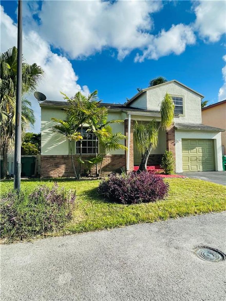 Beautiful 4 Bed 2.5 bath remodeled single family home with stunning lake view , stainless steel appliances ,white quartz counter top in kitchen, ceramic floors throughout on first floor and wood on second floor. Walk-in closets and Updated bathrooms . Vaulted ceiling on living area and Nice screened back porch .Nice Community pool. Close to schools , shopping, restaurants, main streets and roads .