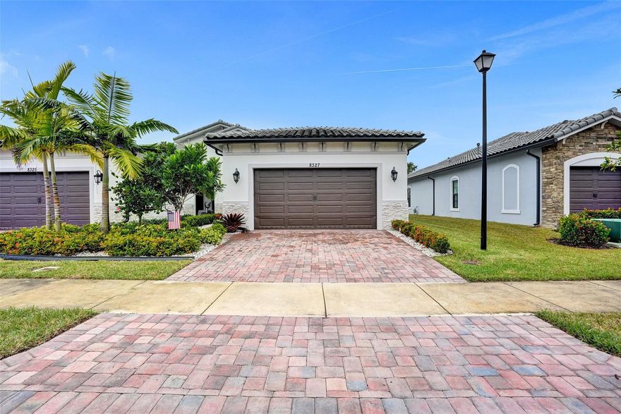 Gorgeous 3 Bedroom 2 Bathroom Villa in the Highly desirable 55+ community of The Falls at Parkland. Walk into this gorgeous home and find your Gourmet Kitchen w/ Stainless Steel appliances, Double oven, Custom backsplash, Huge Kitchen Island and a Gas stove! Enjoy the dry custom Built-in bar as well as the BBQ w/ a direct gas line! House has many of the upgrades that the builder offered including impact doors/windows, 2 car garage, tile/carpeted floors, Trey ceilings, Custom light fixtures, Huge master bathroom w/ a large walk-in closet as well as his/her sinks! Community features a 24,000 sq ft resort style clubhouse, heated pool, jacuzzi, gym, pickleball courts, tennis courts and much more! You don't want to miss out!
Seller offering credit towards closing costs or rate buy down!