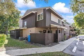 This corner unit townhouse features a courtyard entry all tiled ground floor, eat in kitchen with stainless appliances. 1/2 bath on ground floor and large sliding glass doors that open to a wrap around patio. All bedrooms and laundry are on the second floor which has wood look laminate. 2 assigned parking spaces. There is a community pool and is convenient to the Sawgrass Expressway as well as the turnpike and I-95. Pets under 35 lbs. are welcome. Association states "reasonable # of pets" 2-3 year new roof.
Professional photos coming soon!