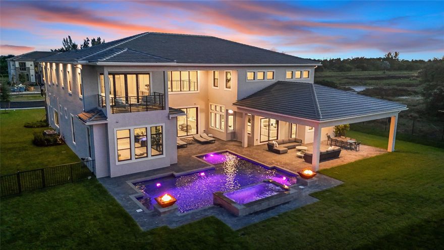 Spectacular brand new estate built on the best lot in the gated enclave of Millstone Ranches. Sprawling over 10,000 sq ft, the Villa Divina model features 6 bedrooms, 7.5 baths, an office, a dedicated theater room, a 4 car garage with a glass feature to admire your car collection and so much more. Walk into your 2 story living room with soaring ceilings and enjoy your morning coffee by the fireplace over looking your resort style pool. This kitchen is perfect for the lovers of hosting with a gigantic oversized island, wine cooler, top of the line professional appliances, gas stove and built in coffee/espresso maker. The master wing of the house features his-and-hers walk in closets, a massive master bathroom, and an office/seating area.