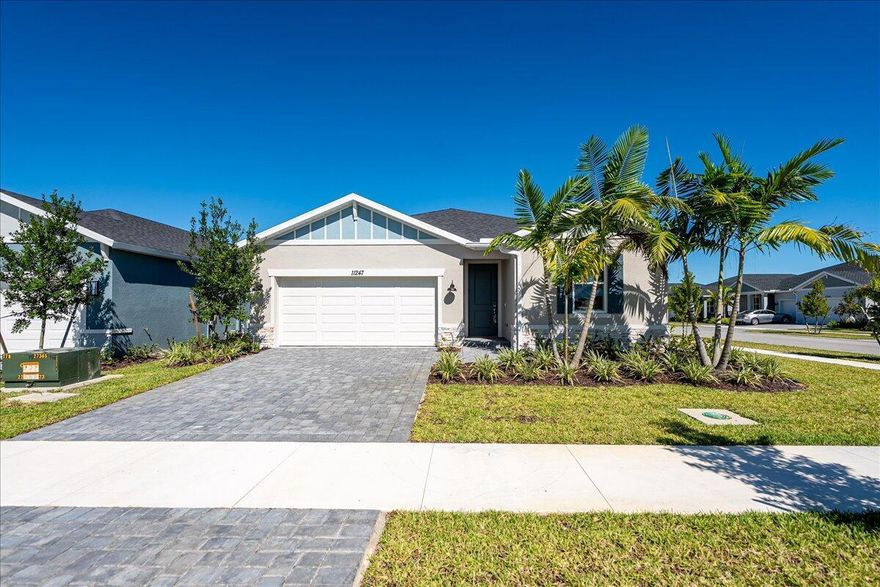 Beautiful, Energy-Efficient New Home in Brsytol at WylderA stunning new construction home featuring 3 bedrooms, 2 bathrooms home with a fenced in back yard and screened in porch was thoughtfully designed living space. Built with durable block construction, impact-resistant windows, and spray foam insulation.Located in Port St. Lucie, FL, this vibrant community offers resort-style amenities, scenic walking trails, and a picturesque lakefront area. Every home is crafted with Meritage Homes' signature energy-efficient innovations, combining modern design with long-term savings. This home is conveniently situated near top-rated schools, major commuter routes, and plenty of shopping and entertainment-the perfect place to call home.