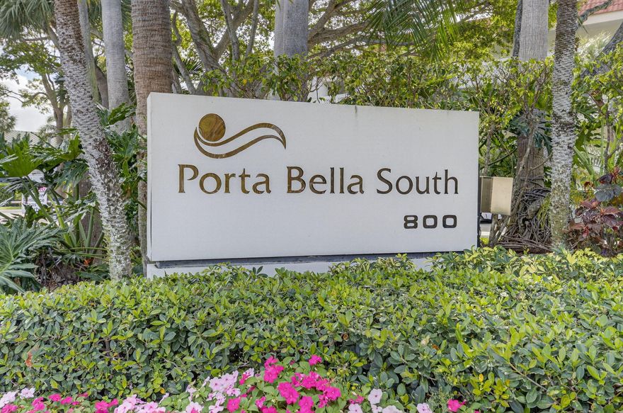 Impeccably maintained, updated 2/2 WATERFRONT condo in the BOATING community of Porta Bella South.  Step outside your oversized screened patio(s) of your first floor condo to common boat dockage and resort style pool and spa.  This Southeast facing condo is ideally located In East Boca Raton.  Easy access to Mizner Park, Atlantic Ave and I95.  Porta Bella South offers many amenities such as tennis courts, pickle-ball, fitness facilities, boating accommodations ($2.25 per ft), floating jet-ski docks, kayak and paddle board storage, and resort style pool overlooking the marina.