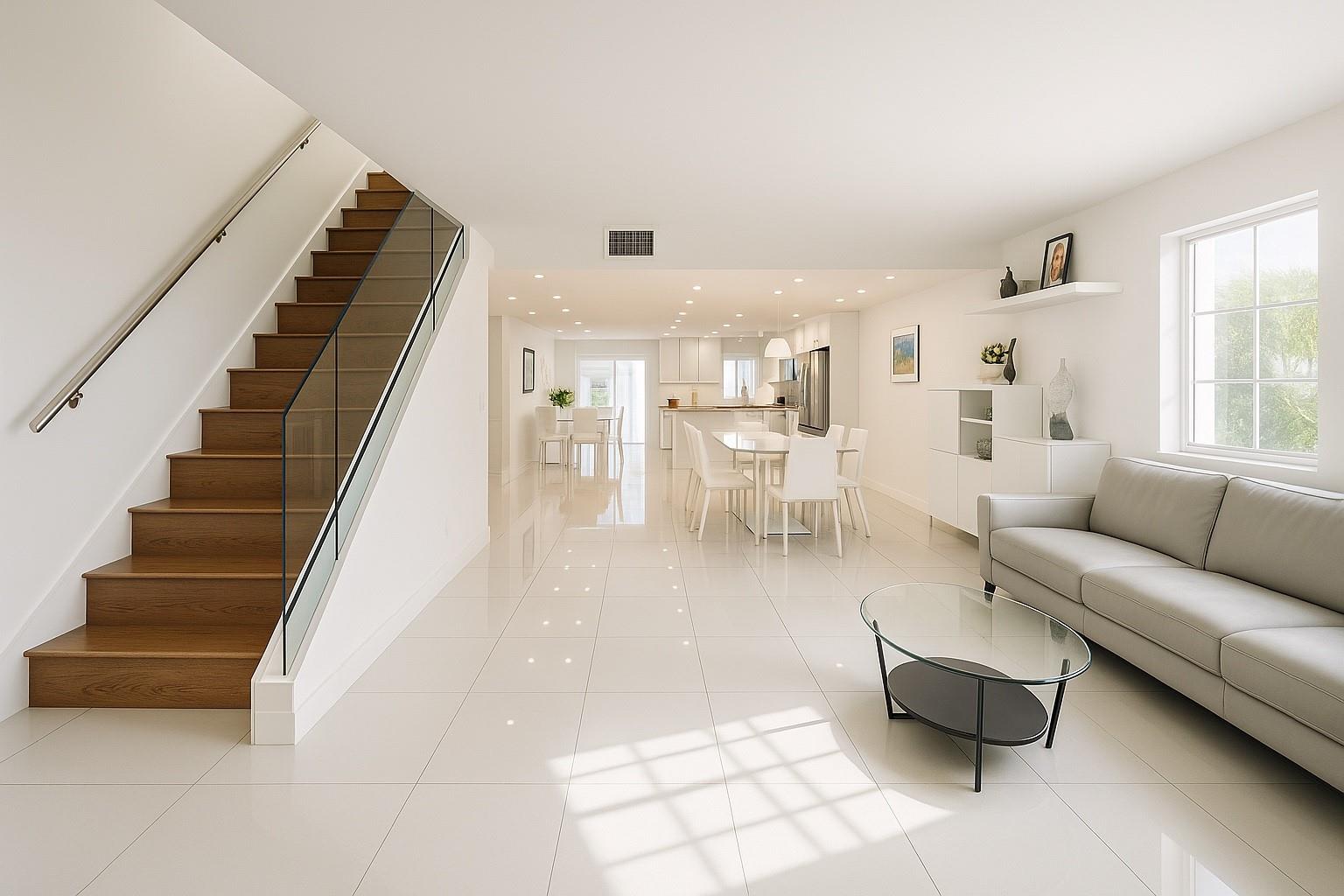 Welcome to this beautifully remodeled townhouse in Venetian Park East, just moments from the sand and ocean breeze. Designed with style and comfort in mind, this home features a modern open-concept kitchen with granite countertops, stainless steel appliances, and a sleek glass backsplash that adds elegance.
The spacious living area is highlighted by a custom-designed staircase of wood and glass with built-in lighting — a true centerpiece of the home. Upstairs, you’ll find two comfortable bedrooms, a versatile den that can easily serve as a third bedroom, and two full bathrooms.
Community amenities include two tennis courts, a heated pool, clubhouse, fitness room, and a party room with full kitchen — all just steps from shopping, dining, entertainment, and a short walk to the beach.