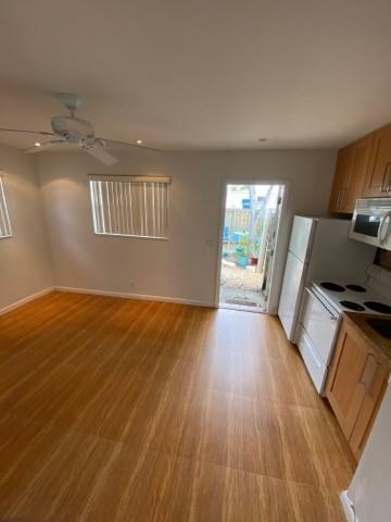 Property always rented, units rarely become available in this building. Tenant moved out of state. Renovated Studio apartment with full bathroom. Your own Private backyard. Very quiet area and building. 1 assigned parking spot. Full size washer and dryer on site.