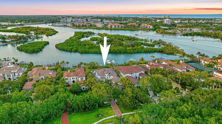 Discover unparalleled luxury at 337 Old Jupiter Beach Road, an exquisite 5-bedroom, 6.5-bathroom grand waterfront estate nestled in the tranquil and prestigious Sanctuary Bay neighborhood of Jupiter. Situated on a tranquil and private lot with 90 ft of direct Intracoastal waterway frontage, the property on nearly 3/4ths of an acre boasts breathtaking views across a protected preserve of Fullerton Island. The well-designed outdoor space includes a covered patio, an outdoor kitchen, and a luxurious pool and spa, perfect for entertaining or private relaxation by your own private sandy beach area. This custom-designed property offers privacy and elegance on one of the area's most idyllic streets with no through traffic, setting a new standard for high-end living. The interior features