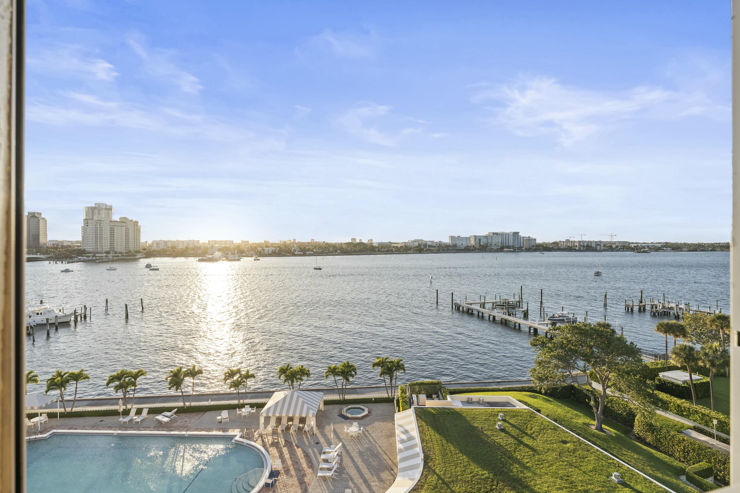 Enjoy spectacular ocean and Intracoastal water views from all rooms in this 2 Bedroom, 2 Bath condo on the 6th floor. Northern and Western exposures. Wake up to the moon setting and glistening on the water. Newly renovated and move in ready. Beautiful interior features include Carrera marble floors and backlit tray ceilings with trompe l'oeil paintings by a south Florida artist, formal dining room, luxurious master bath with separate tub and shower and wet bar. The Biltmore is one of the world's top residences that includes an oceanfront restaurant and beach club, private dock available, olympic size pool, tennis courts, top security, doorman and concierge servicesIncludes a baby grand piano! Photos coming soon!