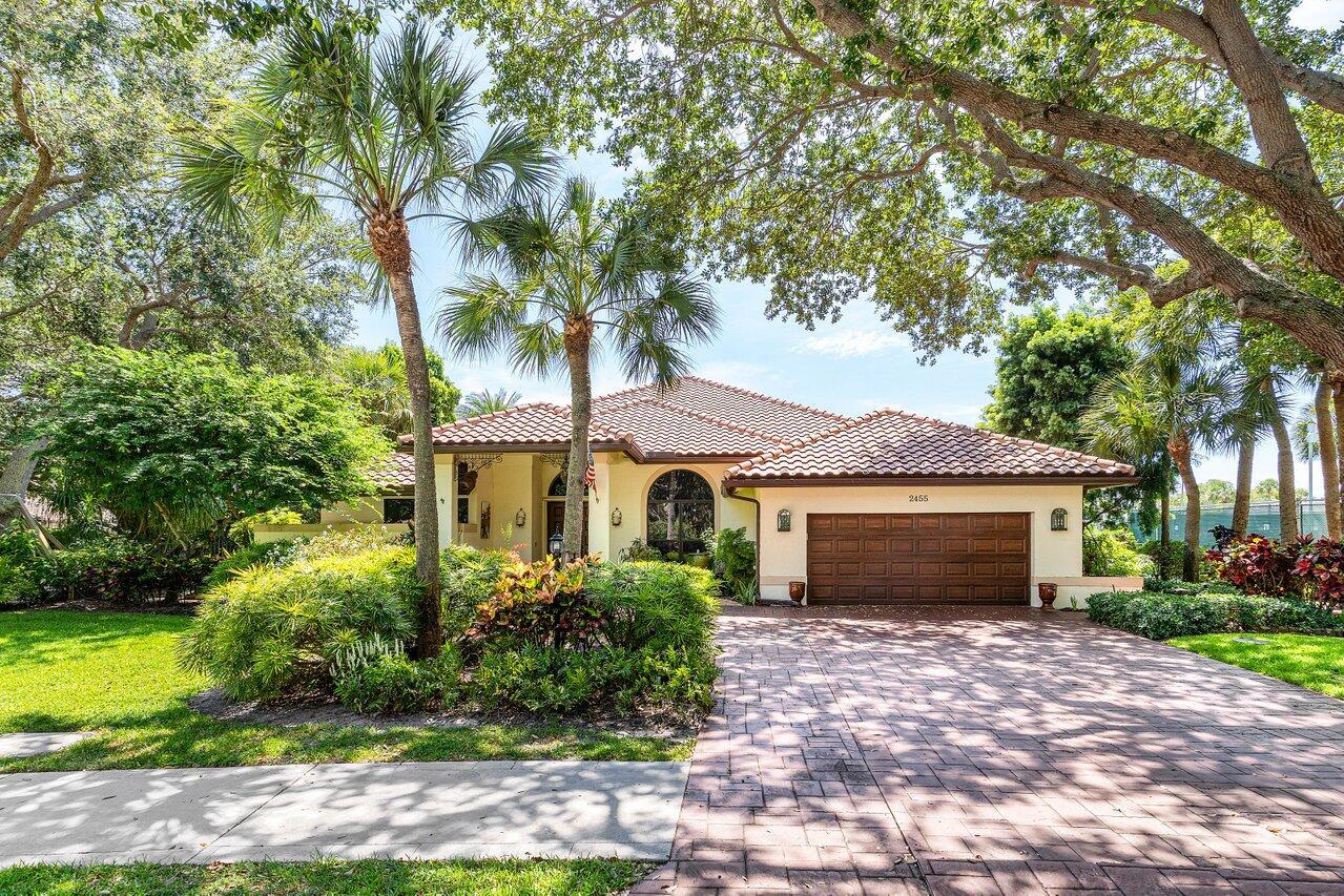 Bright & Spacious 4BR/3BA Pool Home in the highly desirable Gated Delray Beach Community of Andover - Nearly 1/2 Acre LotWelcome to true South Florida living in this beautifully maintained one-story home, perfectly situated on a private, nearly 1/2-acre lot in the desirable gated community of Andover. With no immediate neighbors on any side, enjoy ultimate privacy and peaceful surroundings--including a wide canal along the back, a picturesque gazebo and tennis court to the south, a cul-de-sac with an island to the north, and lush garden views to the west.This 4-bedroom, 3-bath home features a split bedroom layout, formal living and dining rooms, and a spacious great room with soaring ceilings and views of the screened patio and pool.