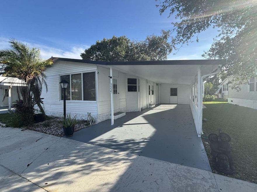 BEAUTIFUL HOME, WELL MAINTAINED WITH 3 BEDROOMS AND 2 BATHS. 
LOCATED IN A 55+ COMMUNITY, ONLY A FEW MILES TO THE DESIRABLE BEACH OF DEERFIELD, THE WORRY-FREE SOUTH FLORIDA LIFESTYLE, WITH AMENITIES TO GALORE. CALL TODAY! IT WON'T LAST!!!
LOT RENTAL $970 MONTLHY