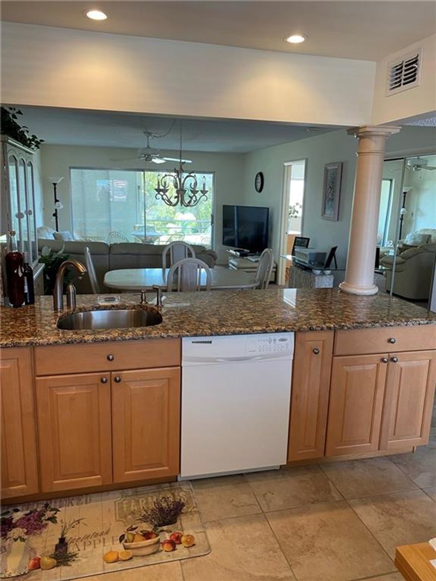 Beautifully updated two bedroom, two bathroom condo located in The Greens of Tamarac. This top floor condo has a nice view of the pool and club house. New tankless hot water heater. Very low HOA of $300/month which includes water, sewer, trash, cable TV and a host of other amenities. This condo is located in a 55+ community. Clubhouse has a community room and pool table.