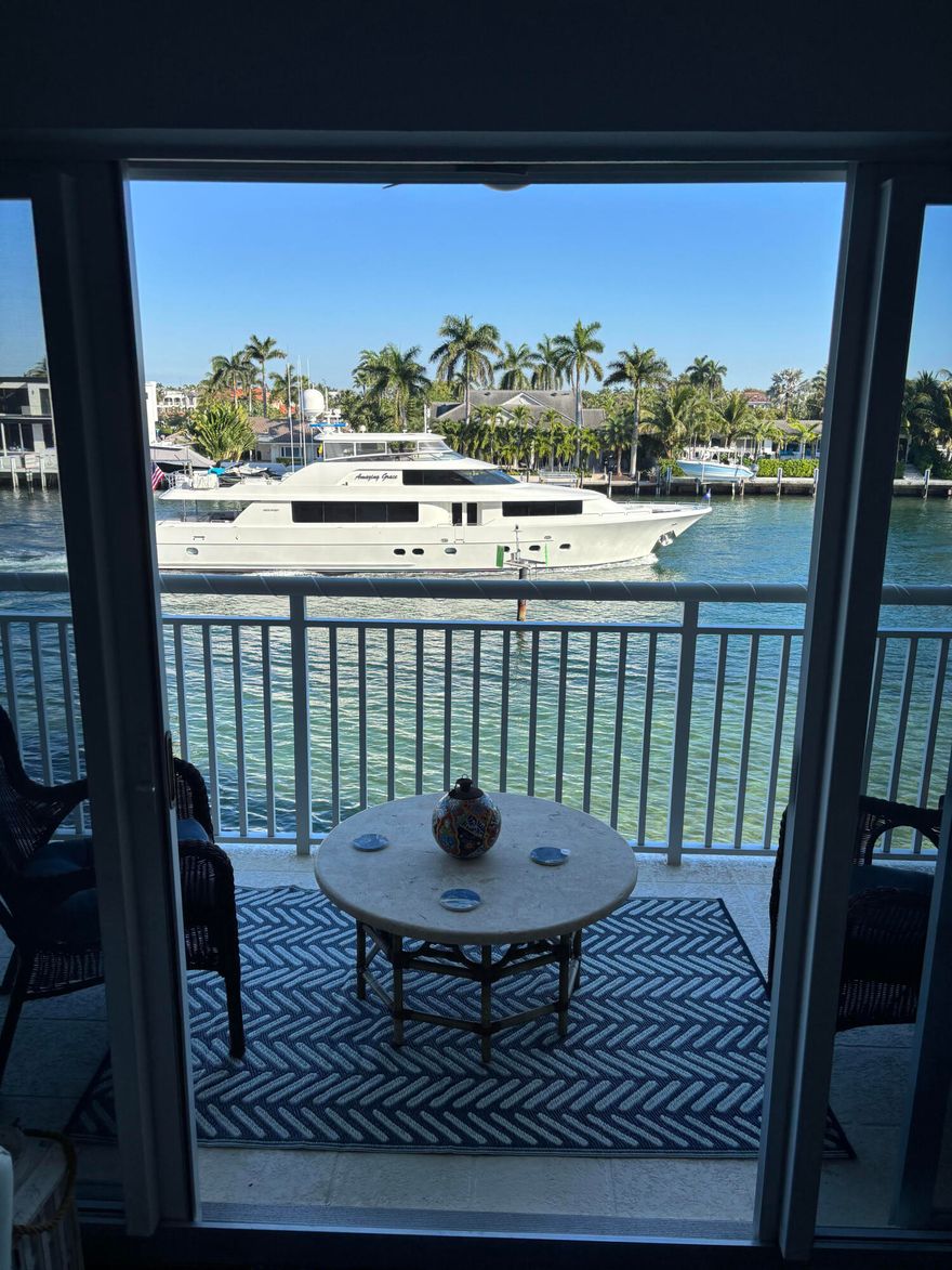 Live the Ultimate Intracoastal Lifestyle in this Fully Removated 1BR/1BA residence with breathtaking unobstructed wide water views from every space. Enjoy a daily parade of yachts and stunning sunsets in a boutique style setting. The open concept interior features a designer kitchen with white shaker cabinetry, quartz countertops, stainless steel appliances and dual pantries. The spa inspired bath offers an Italian Marble shower with frameless glass. Waterproof luxury vinyle plank flooring runs throughout. Located in a well maintained building with striong Reserves, Completed 40/50 Year Certification, No Assessments, Sundeck, Club Room. Includes assigned storage, bike storage and available private beach access. Watertront Living Refined!