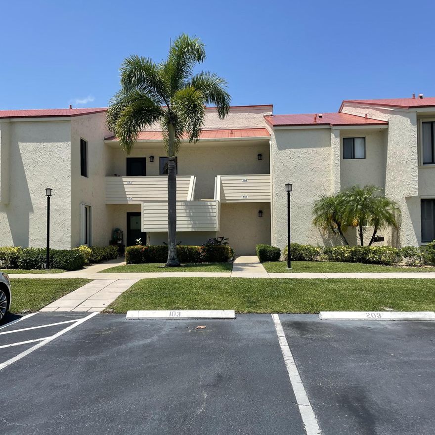 FIRST FLOOR, 1 BEDROOM, 1 FULL BATH AND ONE 1/2 BATH CONDO.  Looking for a comfortable, convenient, furnished and luxurious living experience?  Look no further!  Beautifully and completely renovated.  This condo is situated close to the Intracoastal; has easy access to all the best local amenities and restaurants; and steps from Miles Grant Clubhouse (memberships are not included in the rent).  Views of the first hole of Miles Grant golf course.  *Tenant responsible for all utilities, cable, internet AND club membership (if desired).