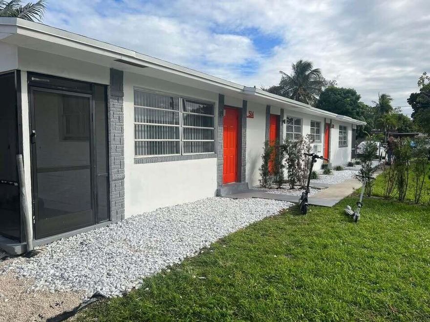 Updated studio located in the heart of Hallandale Beach. The exterior and interior of the building has been completely renovated. Close to schools, shopping, supermarkets, banks, restaurants and I95. Freshly painted, new bathroom, kitchenet and appliances. Washer and dryer. Electric and Water Included. Available for annual lease.