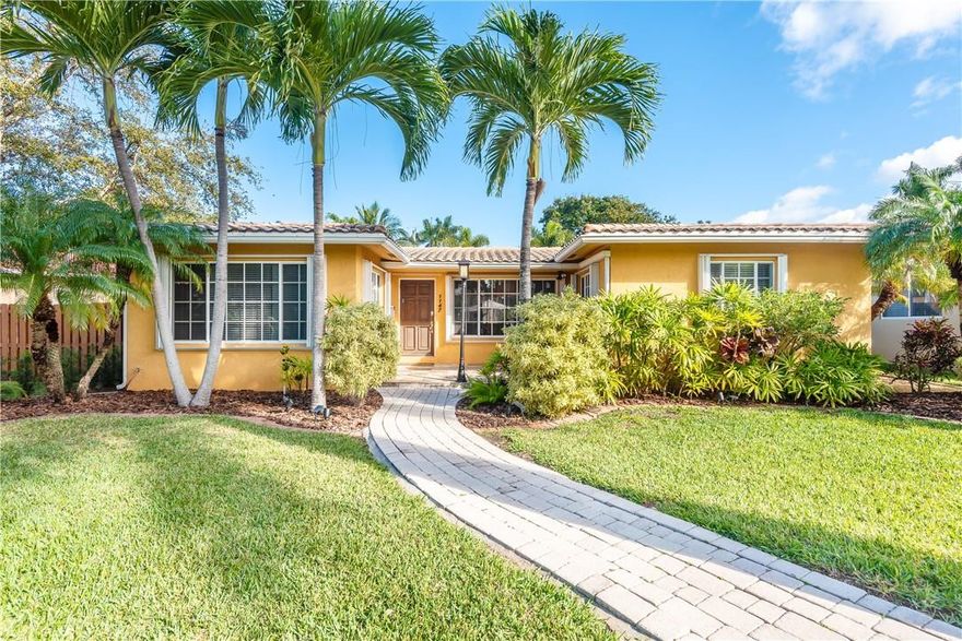 WELCOME YOURSELF TO A PRIVATE OASIS MINUTES FROM THE BEACH. THIS BEAUTIFUL COMPLETE HOME HAS BEEN SO WELL CARED FOR AND IT SHOWS THRU THE ENTIRE HOME. YOU WILL FALL IN LOVE WITH THE OPEN LIVING AREA AND VIEWS OF THE SPECTACULAR LARGE POOL AND PATIO. THE FENCED IN BACKYARD ALSO OFFERS YOU FULL PRIVACY W/TROPICAL LANDSCAPING AND LIGHTING SURROUNDING THE POOL AND SPA. THE WATERFALL IS A NICE ADDITION TO THE TRANQUILITY. THE INSIDE OF THE HOME IS JUST AS BEAUTIFUL FEATURING BRAZILIAN HARD WOOD FLOORS WITH INLAY THROUGHOUT. KITCHEN IS INVITING AND LENDS ITSELF TO ENTERTAINING. BATHROOMS HAVE BEEN REMODELED AS WELL. HOME IS HURRICANE PREPARED WITH A MONLIER BARREL TILE ROOF, BUILT IN GENERATOR AND ACCORDION SHUTTERS. 2 NEWER A/C'S. WE WELCOME YOU TO 1147 BUCHANAN ST AND CAN'T WAIT TO SHOW YOU!