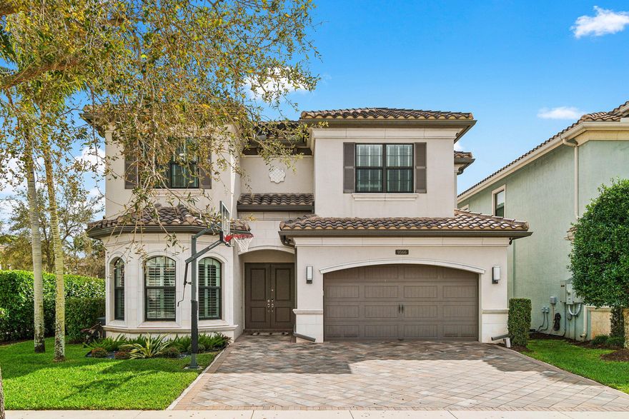 Beautifully upgraded and thoughtfully designed, this 5-bedroom Manchester floor plan is ideally situated on an oversized corner lot offering ample privacy and extra yard space. The sun-soaked, south-facing backyard is a private oasis, complete with lush, maintenance-free turf, a marble patio and stunning custom heated salt water pool. This home offers many highlights including: full house generator, designer light fixtures, water filtration system, 2 new A/Cs, new washer and dryer, custom wet bar and a stunning upgraded kitchen. Luxury living is redefined at Seven Bridges where residents have access to world class amenities including a restaurant, 3 pools, elite tennis program with 12 courts, 4 pickleball courts and fitness classes.