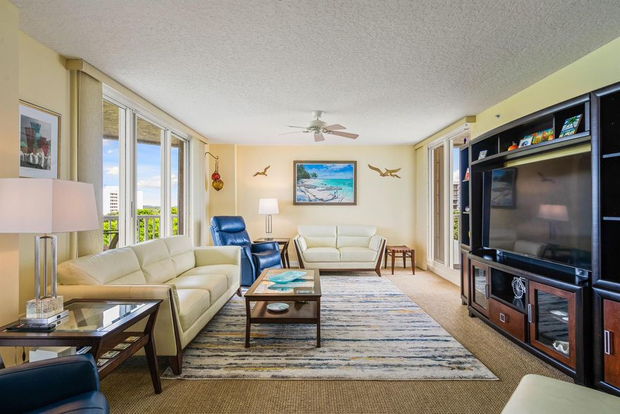 Beautifully updated 3 bed, 2 bath corner unit with panoramic ocean and intracoastal views! Unit features an airy floor plan with spacious rooms and 2 balconies that are perfect for enjoying breathtaking sunrises and sunsets! Great amenities include community pool, club room, fitness room, billiards, tennis, pickleball and deeded Beach Access! Community fishing dock and kayak launch. Sizes approx/subj to error.