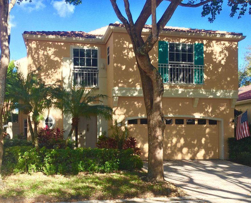 Completely remodeled stunning 3 bedroom 2.5 bath home boasting soaring volume ceilings and lots of windows and sliders that bring in the natural light. Hurricane impact windows and doors. This home is fully updated; Kitchen, Baths, Fans, Lighting,  Enjoy entertaining with a formal dining room, or the living room that opens to a great-screened outdoor Patio entertaining area.  This home has a wonderful Kitchen designed for the Chef of the House with a Gas Range, SS appliances, Granite Countertops, Cooks Island with Breakfast Bar seating and Custom Cabinets.  The high ceilings and open loft off the second floor amplify the grand open feeling of the great / living room. Beautiful heated community pool.   Full golf membership available but not mandatory. Just past the upstairs Loft is the spacious upstairs Master Suite to relax and enjoy. This home comes fully equipment with a whole house generator and water softener. This home is located in the quaint and most sought after community of Villa D'Este. This community boasts cobblestone streets lined with mature oak trees and Mediterranean style fountains throughout.