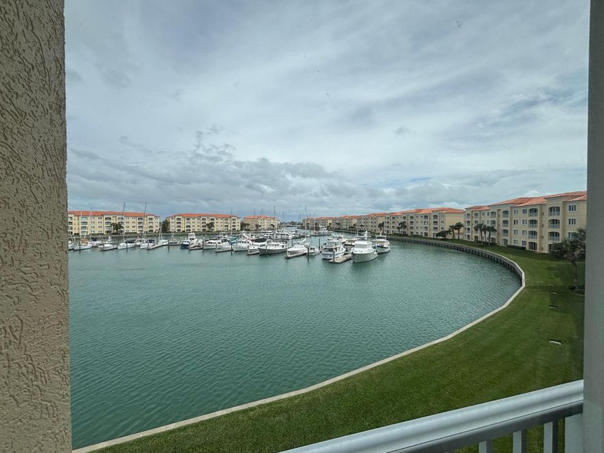 Beautiful plank floors throughout. 3rd Floor end unit condo is private with a eastern Marina view. Available April 1. $2900 Call to see. King bed in Master and twin beds in Guest room. Newer appliances.