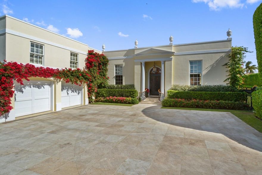 Renovated Clarence Mack Regency on an oversized lot, grand scale rooms, 12' + ceilings, abundant details throughout, full house generator, 2 car A/C garage. Gardens by Mario Nievera, 40' pool with pool cabana and summer kitchen. Perfect for entertaining and located close to the airport, shopping and the beach.