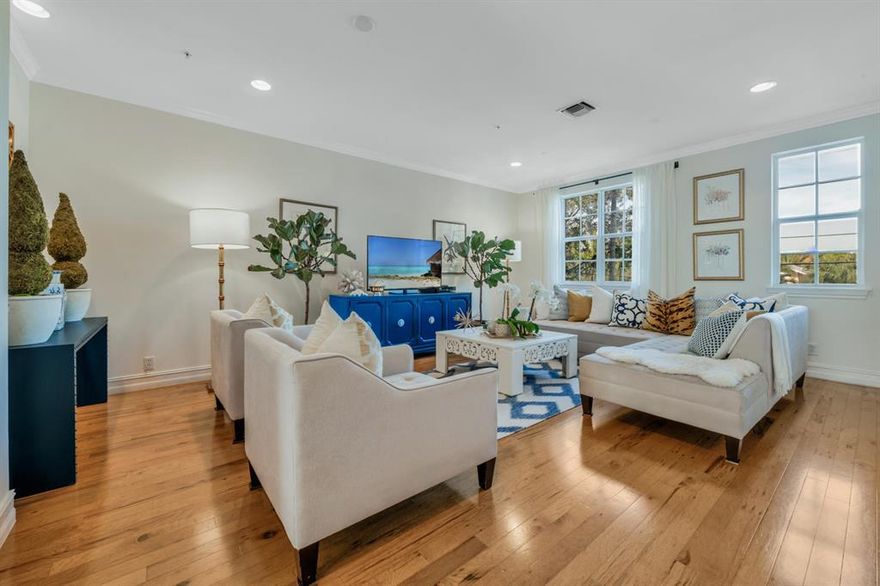 Looking for a 4 bedroom home in the El Cid area under $1m? Then look no further! A rare find. Seldom on the market, this is one of only 4 oversized townhouses at Magnolia Court.  This highly desirable  townhome community in the  El Cid neighborhood is close to downtown WPB and within walking distance of popular restaurants, shops, the intracoastal waterway, museums and more.  Pristine 4 bedroom/3.5 bath with 2 car garage and large family room, vaulted ceilings, spacious dining area, well-appointed open kitchen and abundant storage.  Top floor master suite includes 14' ceilings, huge custom designed walk-in closet and expansive terrace with lovely city views.  Hardwood floors throughout, granite counter tops, impact glass and so much more.  Move-in ready!