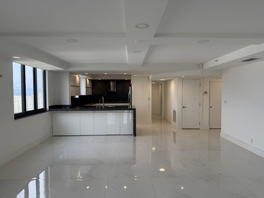 Rarely available corner 1,433 SqFt  2BR/2BA Penthouse ( "Captain" model) featuring breathtaking, panoramic Intracoastal views from every room! This bright, split-plan residence boasts updated bathrooms and a modern kitchen with custom cabinetry, granite counters, 30X60 Ceramic floors and Stainless steel appliances.  Plenty of storage space throughout the unit & the bedroom closets feature built in shelves and drawers. Coronado at Highland beach offers the ultimate resort lifestyle: an elite Beach Club with ocean access, heated pools, spas, BBQ grills, and full-service attendants. Amenities include boat slips, tennis courts, a chipping green, gym, and library. Move-in ready and perfectly situated in a social, friendly community.