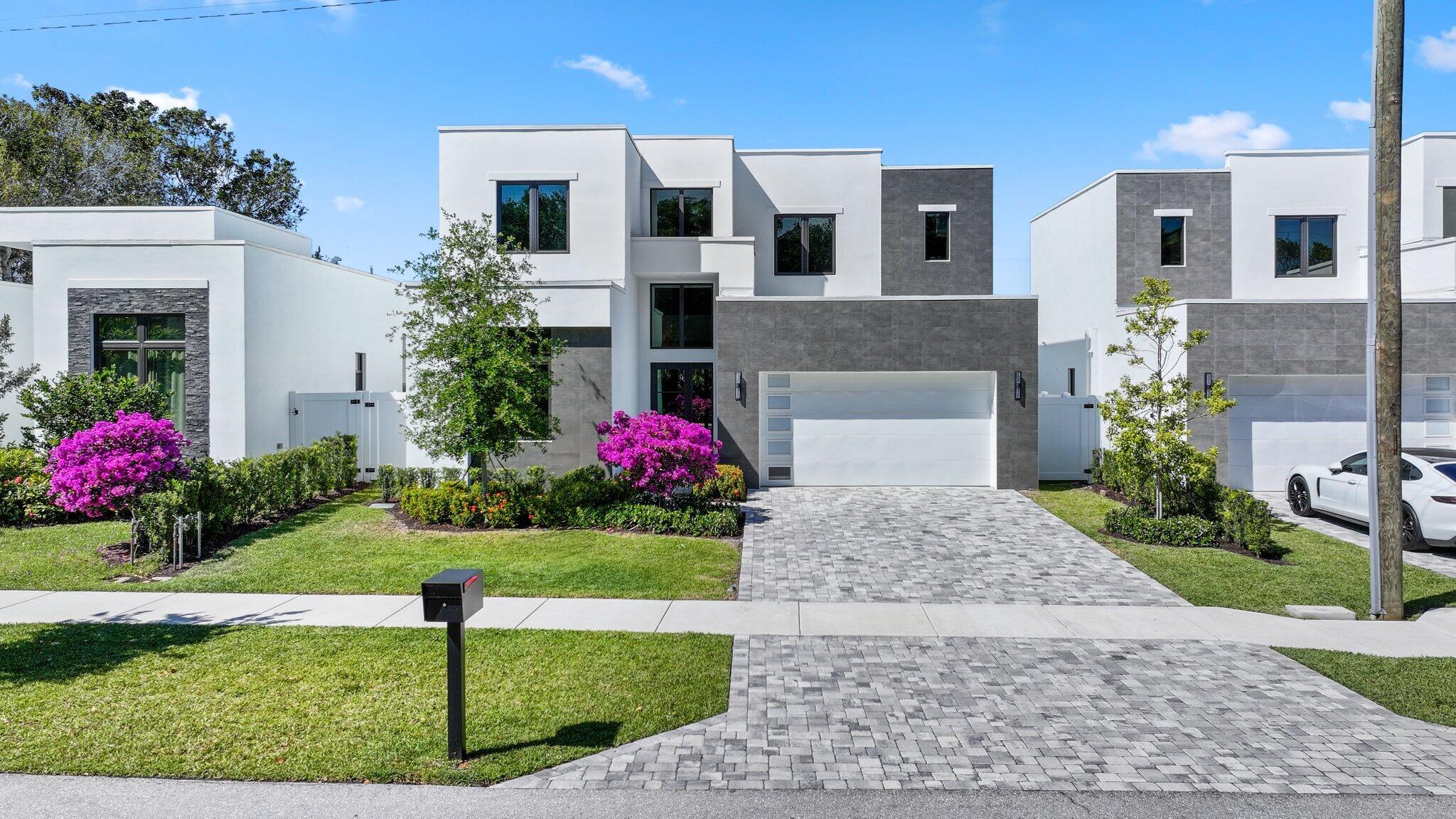 New Construction completed in 2023! NO HOA, Best Value east of federal 5/4.5 Discover modern luxury in one of just ten contemporary new construction homes in East Boca Raton, ideally located moments from Mizner Park and Atlantic Avenue. model boasts over 3,300 sq. ft. UPGRADED FINISHES The first-floor primary suite offers pool views, a spa-like bath, and dual closets, alongside a guest room with a private en-suite. Upstairs, enjoy three additional bedrooms with en-suite access and a versatile loft. Porcelain floors, expansive windows, and a fully landscaped backyard with a private pool complete this stunning home, all-CBS construction. Agent/own