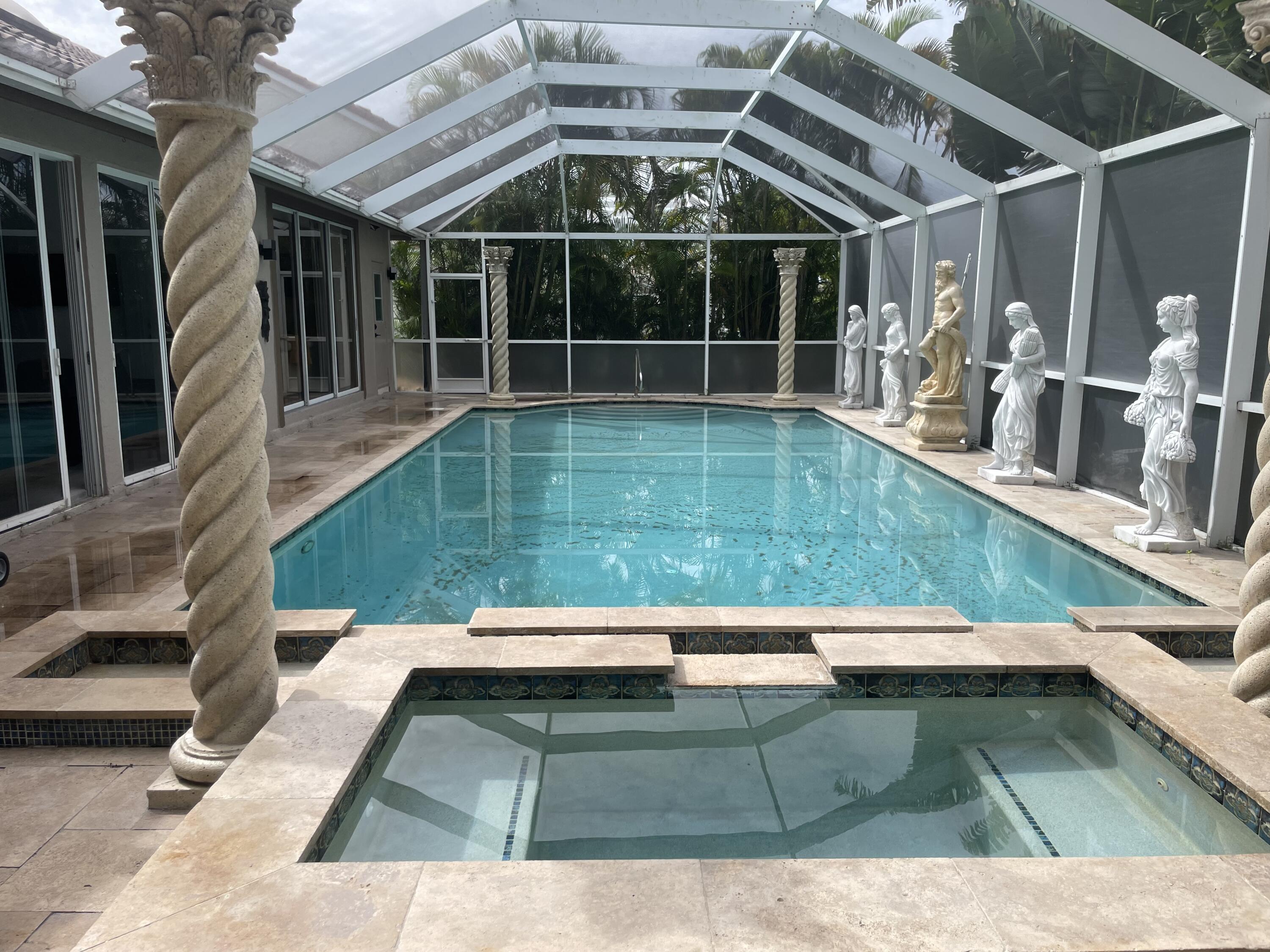 Experience South Florida living at its finest in this fully remodeled 3-bedroom, 3-bath home, with 24-hour gated & guarded security, in the prestigious, resort-style Aberdeen Golf & Country Club community, with beautiful pools, a state of the art exercise equipment, yoga classes, restaurants, bars, and so much more!The community features a beautifully designed Jim Fazio 18-hole golf course, offering a rewarding challenge for players of all skill levels. Tennis and pickle ball enthusiasts will enjoy access to 14 Har-Tru tennis and 6 pickleball courts.