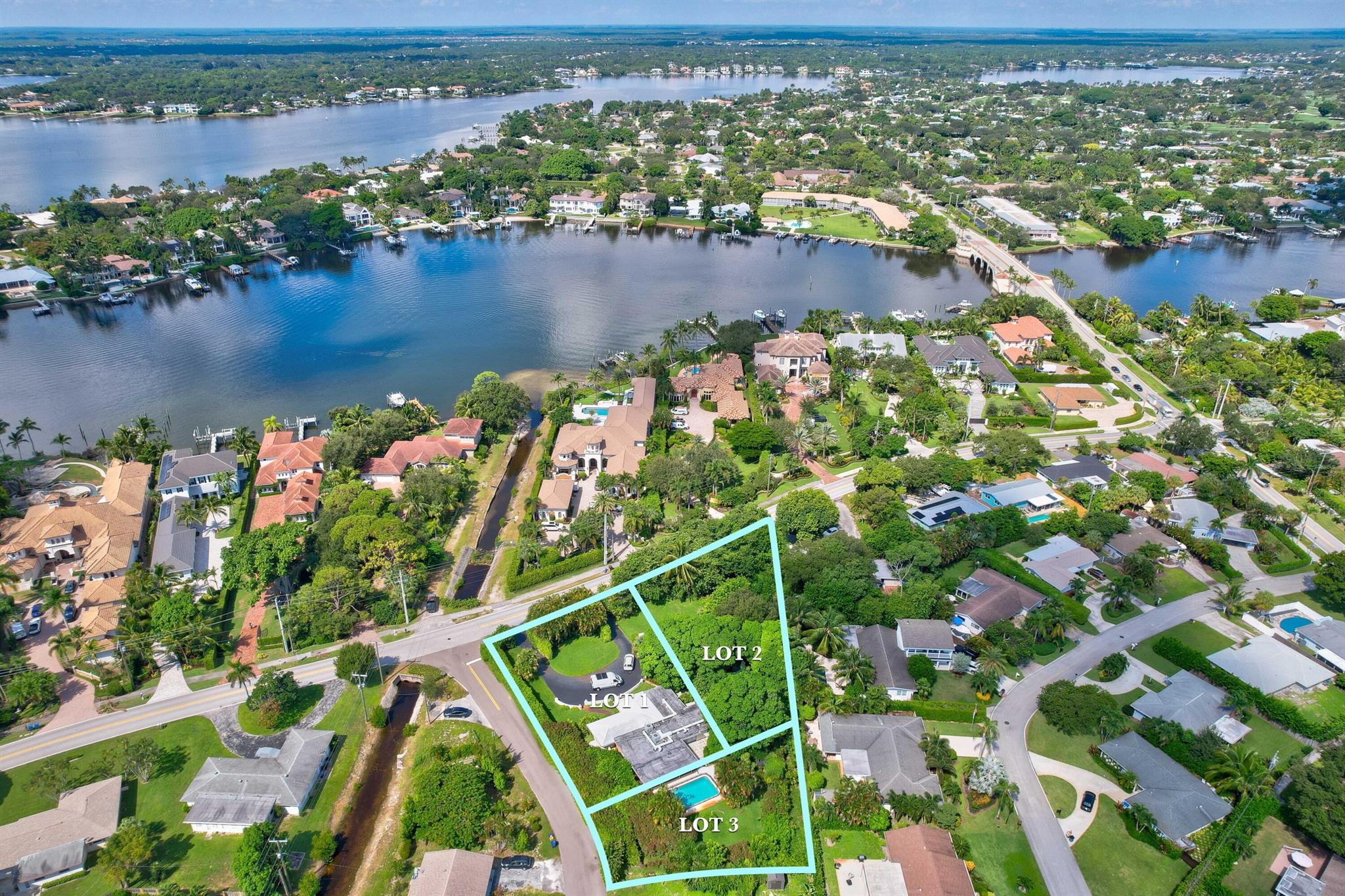 Amazing opportunity to design and build a new custom home on Lot 1, in an ideal location in Jupiter/Tequesta on just over 1/4 of an acre with beautiful mature landscaping in place. Located on Riverside Drive just south of Tequesta drive and Tequesta bridge. Wonderful family friendly community, well known for walkability, fishing, and outdoor sports. Enjoy taking your golf cart to play golf, pickle ball, or walk/bike to the vibrant Village of Tequesta to enjoy local restaurants, shopping, parks, and community center. Quick access to enjoy the Jupiter lighthouse, amazing beaches, boating, and watersports that Jupiter is famous for. Rare opportunity to design and build new home. Opportunity to combine lots for larger homesite. Based on home design, River views possible, could