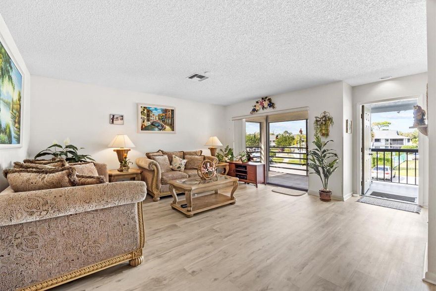 Immaculate condition, Excellent location + Amazing value! Discover this 2nd Floor, Corner, Private, Fully Furnished 3 Bedroom Apt. Home!! The Interior is light & bright with Luxury Vinyl Flooring, a Full Size Washer & Dryer + the living area opens to a Large Florida room overlooking the Pool & grounds. The Community is Truck friendly and you can rent IMMEDIATELY! Owners can have 1 small pet PLUS the condo dues include cable, water, sewer, roof & building insurance. Parkview is Centrally located, Close to Top-rated Martin County schools, quick to Downtown Stuart & Hutchinson Island Beaches & EZ to I-95 & the Turnpike.