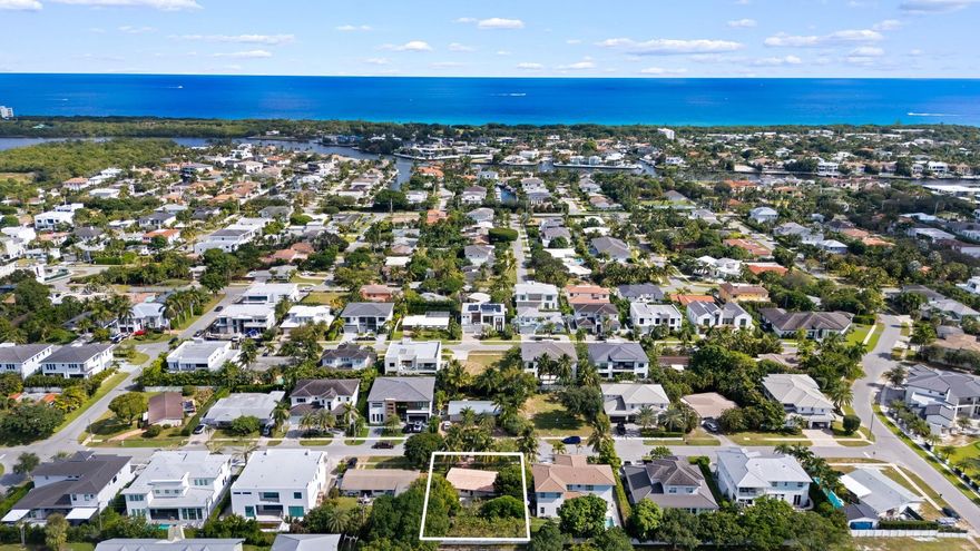 Gold in the Golden Triangle!  Rare opportunity to own in Boca Villas on one of the most prestigious blocks in the neighborhood surrounded by multi-million dollar estates.  Walk to Mizner and enjoy world-class dining and shopping.  Embrace some of the best beaches in South Florida just a golf cart ride away or head over to the world-renowned The Boca Resort & Beach Club.  This immaculate 2 bedroom home gives the perfect homeowner an opportunity to move into, hold as an investment and rent out, or unlock the true potential of this 80 x 109 ft lot by building your dream home.  Now is your chance to purchase in one of the hottest locations in East Boca!
