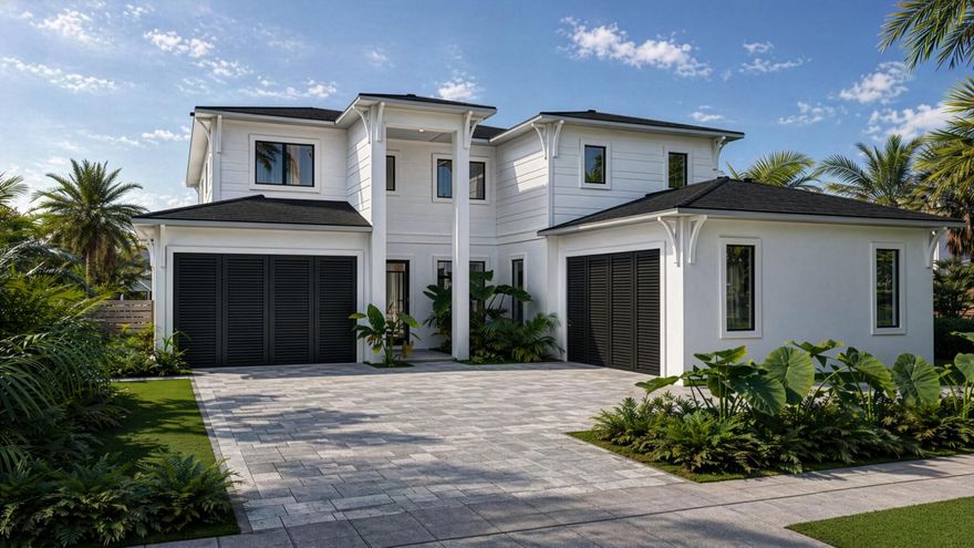 Coming soon—an exceptional new construction waterfront home by Vista Builders, currently in the drywall stage of construction. Ideally located in the heart of North Palm Beach, this modern single-family home will sit on a 0.2927-acre lot (85' x 150') offering direct ocean access. The split floorplan includes 5 bedrooms, 5 baths, an office, and a flexible 5th bedroom perfect for a theater or gym. Features include tile flooring throughout, CBS construction, concrete tile roof, summer kitchen, pool, spa, and a 4-car garage with 10 feet doors and car lift capabilities. Finishes will reflect the clean, modern design seen in Vista's recent builds. Current Construction Status: Drywall stage - interior buildout in progress Estimated Completion: Fall 2026  The builder offers flexibility to meet your needs—don't miss this rare opportunity to personalize your dream home in one of South Florida's most sought-after locations.