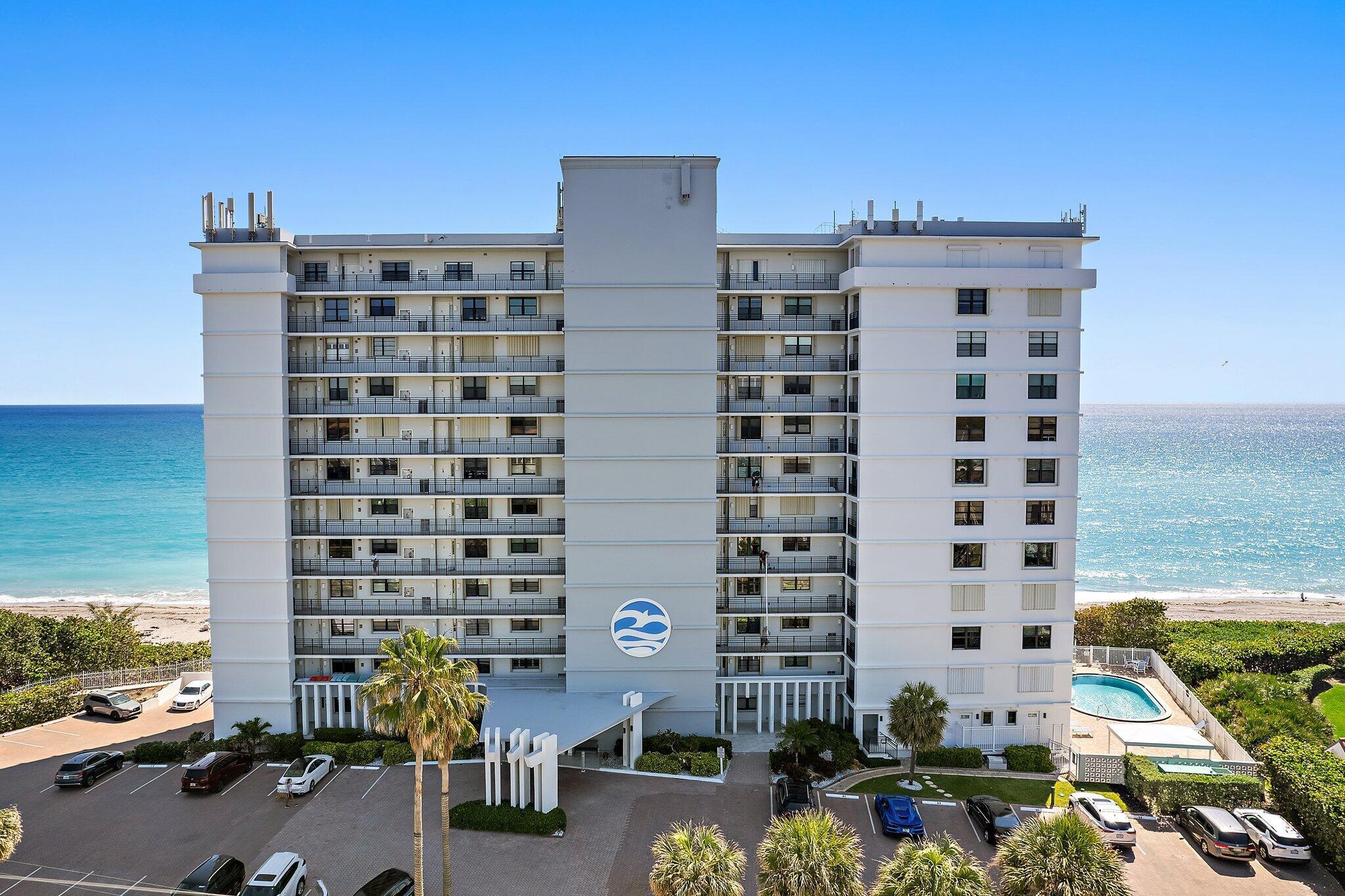 LOCATION! LOCATION! LOCATION! Beautiful direct oceanfront Juno Beach rental. This open floor plan 2B/2B located on the 9th floor, has breathtaking ocean views from sunrise to sunset. Totally remodeled in 2016, includes custom kitchen, flooring, bedrooms, and bathrooms. New impact sliding windows in living room, and big picture impact windows in the primary bedroom. Fully furnished unit. Assigned parking, heated pool, and private beach access. A great way to spend your season in paradise or annual lease on the beach. Located just minutes away from restaurants, shopping, entertainment, and 15 minutes from the PBI airport. Don't miss out on this amazing beach opportunity!