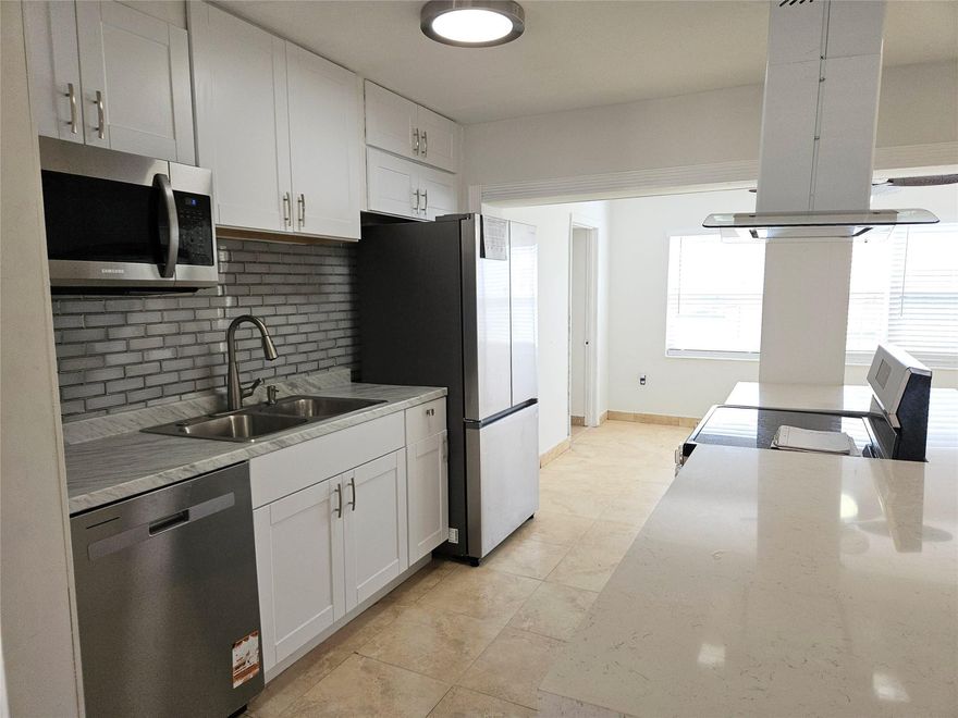 Absolutely best single family home rental in Miramar.  Brand new kitchen, new stainless steel appliances, huge California closet in primary bedroom , formal dining area, newer central air unit, new windows, large fenced in yard, just a few to mention.  3 months to move in.  Credit and income verified. Easy to show.