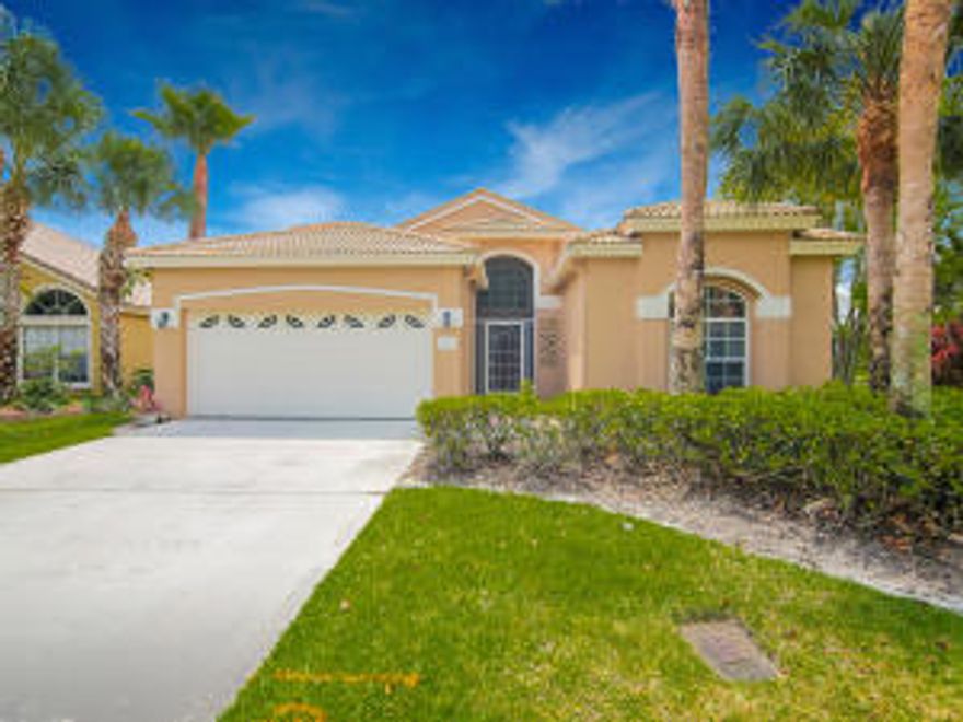 Beautiful expansive lake view with spectacular SE exposure from Solar &  Electric heated screened in pool.  3/2/2 CBS construction with Barrel Tile Roof. Protected preserve directly across the street. Screened front entry. Accordion shutters cover majority of house. 18 '' Neutral Diagonal Tile throughout house with decorative entry design. SS kitchen appliances and granite CT. Master Suite includes very large walk in closet and retractable screen, enhancing French door for lovely SE breezes. Master bath has Roman tub and separate shower. Front loader washer & dryer new in 2014. New A/C in 2015. Gated Community with low fees and numerous amenities and activities. Summerfield is built around the non equity, pay-as-you-play Tom Fazio designed Champions Golf Course.