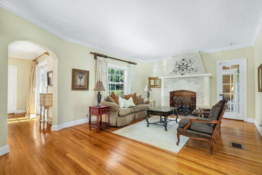 Magnificent 19,000+/- sf compound that can be subdivided. Excellent opportunity for developer or end user! This 1920's gated Mediterranean Estate is on the coveted South of Southern street of East Lakewood Road. This non-contributing residence can be subdivided for potential redevelopment. Offering over 4500 sf, the home boasts a main structure of three bedrooms, 3.5 bathrooms with original architectural details throughout, a large eat-in kitchen, and most rooms opening up to the turquoise pool and lushly landscaped grounds. The private two-story guest house features an upstairs one bedroom, one bathroom unit and a lower level one bedroom, one bathroom apartment along with a one-car garage.