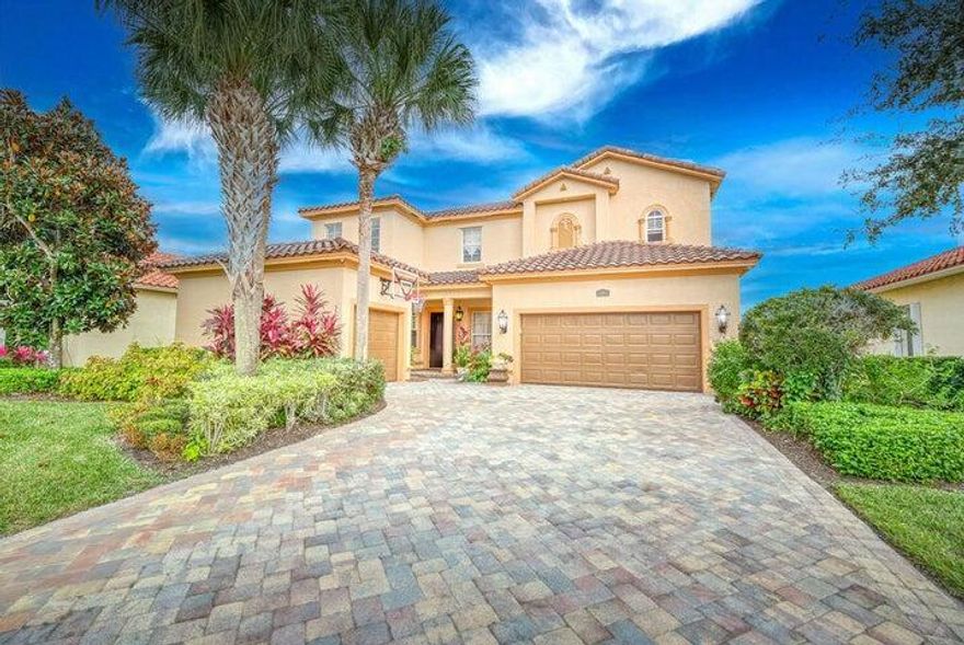 **MONTHLY FEE WILL INCLUDE ELECTRICITY, FIBER OPTIC INTERNET and ALARM MONITORING!** This stunning 2-story single-family home is located in the sought-after Vero Lago community in Vero Beach. Featuring elegant marble flooring, hardwood floors in the upstairs bedroom, and high ceilings, this home offers beautifully remodeled bathrooms and a modern kitchen with an extended pantry and wood cabinetry. The spacious 3-car garage adds convenience and ample storage space. Vero Lago, a well-rounded community, offers a clubhouse, pool, 2 tennis courts, a fitness center, and a playground.