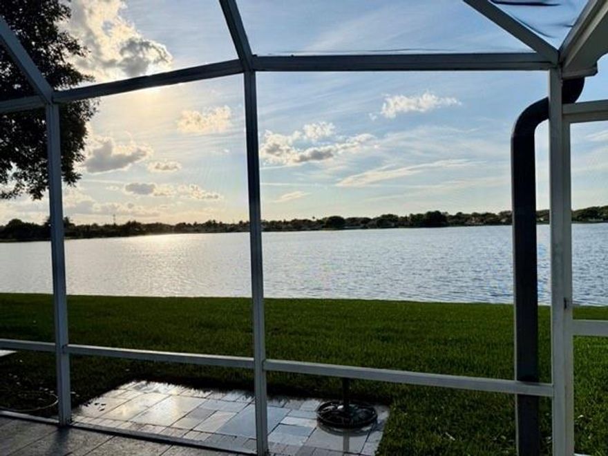 ONLY 1st month and security deposit required, Don't miss this opportunity to live in a beautiful LAKEFRONT single-family home in Coconut Creek featuring 3 bedrooms, 2 bathrooms, and a 1-car garage. Bright, open layout with a split floor plan, formal living and dining areas, and a screened patio overlooking the lake— perfect for enjoying stunning sunsets. Great location near  top schools, parks, shopping, dining, and major highways.