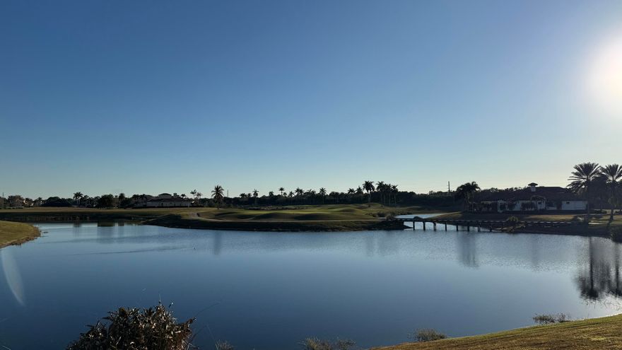 Are you looking for a home site with long views over water to a championship golf course? This prime home site is the answer. The views of hole 16 of the Arnold Palmer Golf Course are stellar, with a dramatic change in elevation from tee to green. The southern sun is in your backyard, allowing for a bright & airy feeling at home. Choose from one of Tesoro's feature builder plans or have a plan designed for your family's needs. The quality and workmanship of Tesoro Signature home builders assure you don't have to live in a production-built home in South Florida. The site has no membership requirement in the Tesoro club, nor does it have a building time requirement. Tesoro is a guard-gated golf community with roving security, so please call to schedule an appointment.