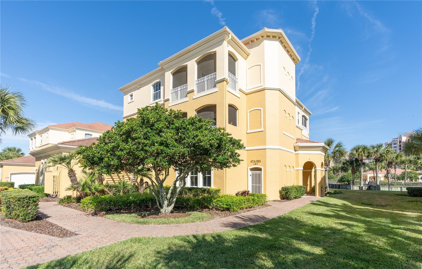 Located within the prestigious, gated, oceanfront community of Hammock Dunes, this beautifully renovated 3rd-floor Casa Bella condo is truly exceptional. Completed in 2023, the renovation feels straight out of the pages of Architectural Digest. Upgrades include new ceiling and wall lighting, enhanced LVP flooring in the bedrooms, a new HVAC system with a 12-year warranty, an elegant tile and glass guest shower, a walk-in tub in the primary bath, plantation shutters throughout, custom closet systems, refinished cabinetry in the kitchen and baths, and top-of-the-line appliances (GE Profile refrigerator, KitchenAid dishwasher, two-drawer refrigerator, and an under-counter ice maker). A full list of updates is available in the document link.