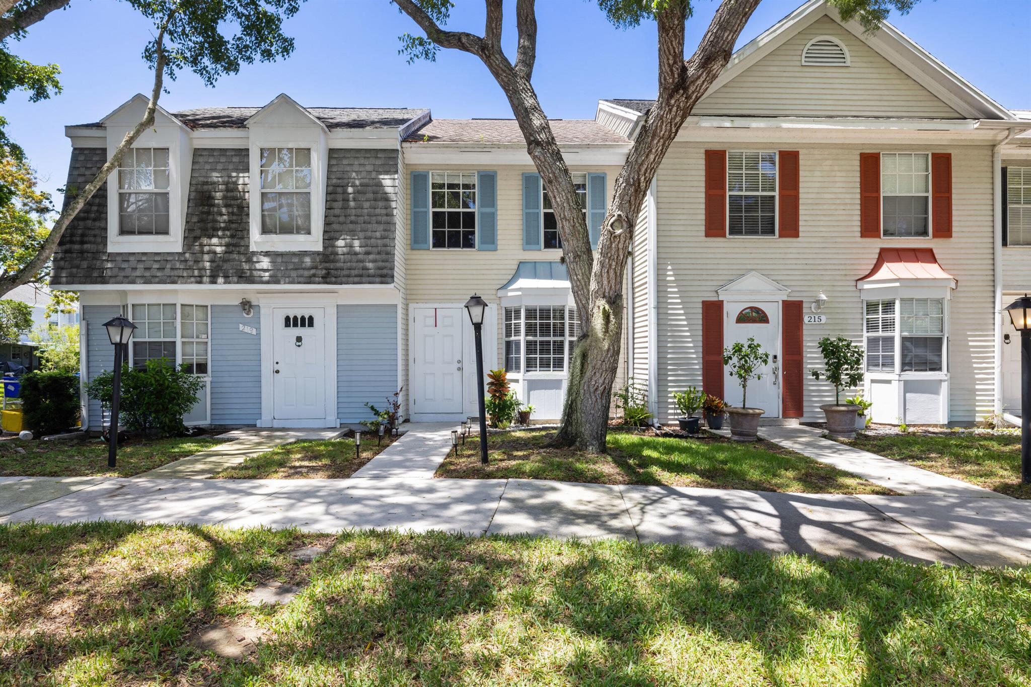 This quaint and bright townhome is tucked away on a quiet street in a friendly, centrally located neighborhood. Just minuets away from top-rated schools, gorgeous beaches and everyday conveniences, it offers both comfort and an unbeatable location. The interior features fresh upgrades, newly painted walls and an airy layout. Enjoy the outdoors year round on the private screened-in patio, perfect for relaxing. This townhome offers privacy and a peaceful setting within the heart of Jupiter! Pet friendly neighborhood makes it a bonus.