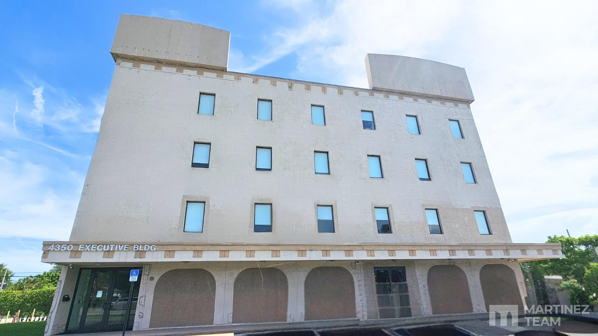 This office has a prime location directly on West Hallandale Beach Boulevard. With close access to Interstate 95, the ground floor space boasts 5,000 SF of space, perfect for a small-to-medium-sized congregations. The second floor also features 5,000 SF of office space, which works well with a mid-to-large-cap company headquarters.