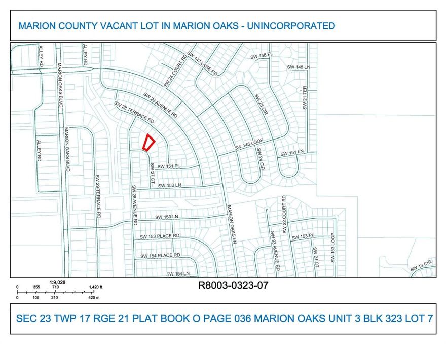 .51 ACRE VACANT LOT IN MARION OAKS MINUTES AWAY FROM MAJOR HIGHWAYS AND STATE ROAD 200. GREAT OPPORTUNITY TO BUILD YOUR DREAM HOME. APPROXIMATELY AN HOUR AWAY FROM DISNEY, ORANGE LAKE, SILVER SPRINGS NATURE THEME PARK, GAINESVILLE, AND MCO INTERNATIONAL AIRPORT. EXPLORE SILVER SPRINGS STATE PARK AND LAKE WEIR POPULAR SPOT FOR BOATING, FISHING, AND SWIMMING. THE BEACHES OF CLEARWATER AND ST PETE ARE LOCATED ABOUT 90 MILES SW OF OCALA ON THE GULF COAST, AND DAYTONA BEACH ON THE EAST COAST IS ABOUT 80 MILES EAST OF OCALA. COCOA BEACH IS LOCATED ABOUT 100 MILES SOUTHEAST OF OCALA. OCALA/MARION COUTY IS ALSO HOME TO INCREDIBLE HORSES AND PONIES FROM THOROUGHBRED CHAMPIONS TO WELSH PONIES AND AWARD-WINNING MINIATURE HORSES.