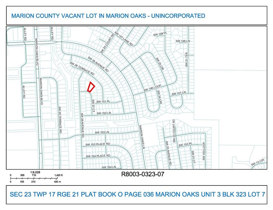 .51 ACRE VACANT LOT IN MARION OAKS MINUTES AWAY FROM MAJOR HIGHWAYS AND STATE ROAD 200. GREAT OPPORTUNITY TO BUILD YOUR DREAM HOME. APPROXIMATELY AN HOUR AWAY FROM DISNEY, ORANGE LAKE, SILVER SPRINGS NATURE THEME PARK, GAINESVILLE, AND MCO INTERNATIONAL AIRPORT. EXPLORE SILVER SPRINGS STATE PARK AND LAKE WEIR POPULAR SPOT FOR BOATING, FISHING, AND SWIMMING. THE BEACHES OF CLEARWATER AND ST PETE ARE LOCATED ABOUT 90 MILES SW OF OCALA ON THE GULF COAST, AND DAYTONA BEACH ON THE EAST COAST IS ABOUT 80 MILES EAST OF OCALA. COCOA BEACH IS LOCATED ABOUT 100 MILES SOUTHEAST OF OCALA. OCALA/MARION COUTY IS ALSO HOME TO INCREDIBLE HORSES AND PONIES FROM THOROUGHBRED CHAMPIONS TO WELSH PONIES AND AWARD-WINNING MINIATURE HORSES.