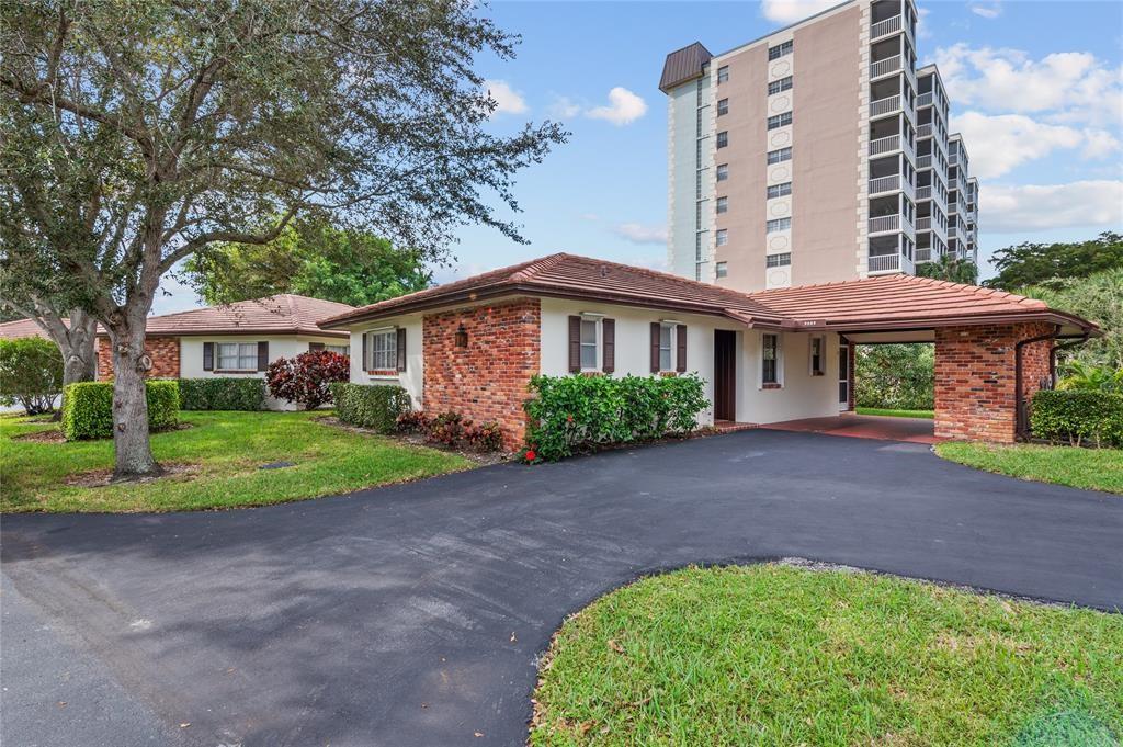 Welcome to Thunderbird Villas, a vibrant and thriving 55+ community with only 32 homes located in the heart of Coral Springs! Experience the perfect blend of comfort, convenience, and community in this charming 2 bedroom, 2 bathroom unit that offers private covered parking, laundry room, and storage closet. Located in the heart of Coral Springs, you'll have easy access to a variety of shopping, dining, and entertainment options. Explore the vibrant community, visit local parks and recreational areas, or participate in the numerous cultural and social events. Freshly painted walls. Make this villa yours today! A/C installed 10/23, Roof:2006, washer and dryer less than a year old, low hoa Don't miss your opportunity to make this 2 bedroom, 2 bath villa in Thunderbird Villas your own.