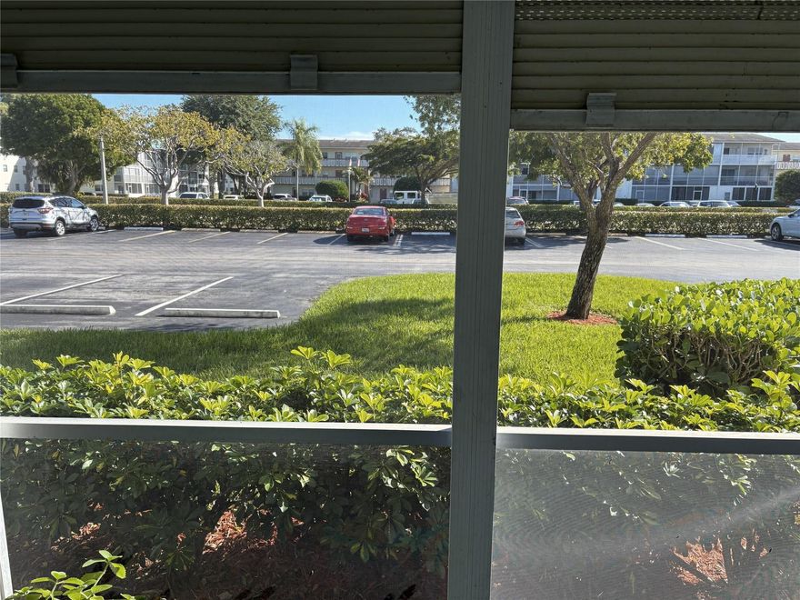 1 bedroom 1 bathroom. 1st floor condo in Century Village Boca Raton.  Fresh paint throughout. Partially furnished. Enclosed Balcony with sliding doors and screens with roll down shutters. Century Village Boca Raton offers the quintessential Florida active lifestyle, offering theater, many social activities, a state of the art gym with classes, tennis and pickleball, art classes, expansive card room, ballroom with scheduled parties, a convenient shuttle and much more.