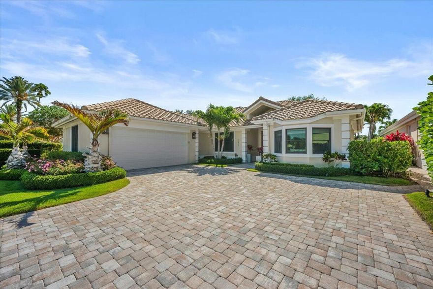 This  pool home,with a dock ,is in the exclusive "Bay Head" section of Jonathan's Landing, known for its privacy and deep-channel waterfront access. Attributes  include complete impact doors & windows, window view patio screening, a 2014 roof & extensive landscaping installed by seller. Your view is of the water, docks & the 18th fairway of the golf course in the back and 2 golf course holes in the front. Beautiful treed lot.  Jonathan's Landing is approx. 1 mile to the beach & it is surrounded by numerous upscale restaurants. It is about 25 minutes to the Palm Beach International Airport and the town of Palm Beach. Palm Beach offers more great restaurants, shopping & cultural endeavors. The Gardens Mall is a couple of miles away. Jupiter offers a dog-friendly beach, in certain areas.