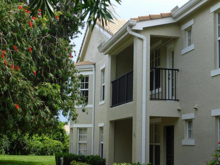 The Belmont! A sought after gated community featuring a world class clubhouse with resort style living! Spacious 2 bedroom 2 bath condominium. Enjoy your private covered terrace overlooking garden area, trees provide privacy and shade.  Open concept plan, architectural archways to designate space. Partial Impact windows, Partial panel shutters.A/C new in 2013. Beautiful granite counters in kitchen and bath. Wood cabinetry,stainless appliances, full size washer/dryer in unit. Master bedroom has in suite bathroom & walk in closet.  Amenities feature a resort style swimming pool, heated spa, social gathering area, multi-media room, conference room, fitness center, kids fun center and on site manager. Located near I95 and close to FL turnpike! All that St Lucie West has to offer! Perfect for private residence or investors. Close to restaurants, shopping, hospitals, medical facilities, St Lucie Mets stadium, PGA Golf and the neighboring community of Tradition.  Short drive to gorgeous beaches, parks, recreational waterways, boating and fishing and airports.
HOA includes valet trash and recycle pickup Monday through Saturday (no holiday or Sunday pickup).